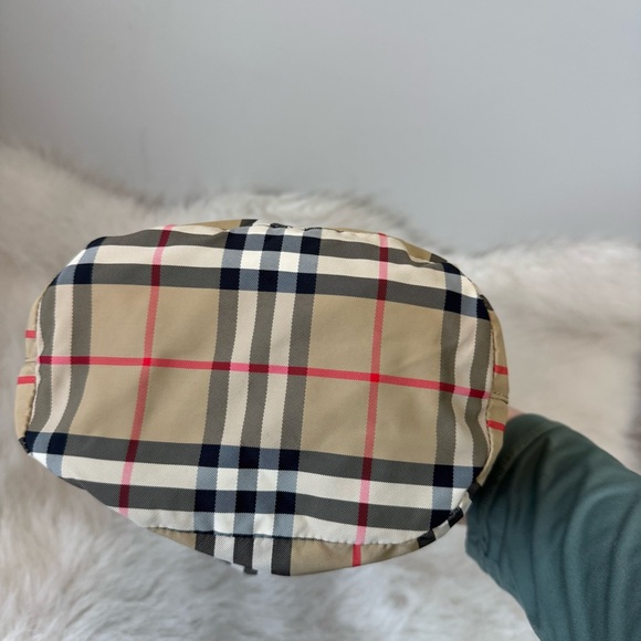 Burberry Phoebe Canvas Nylon Draw String Bag - Picture 10 of 14